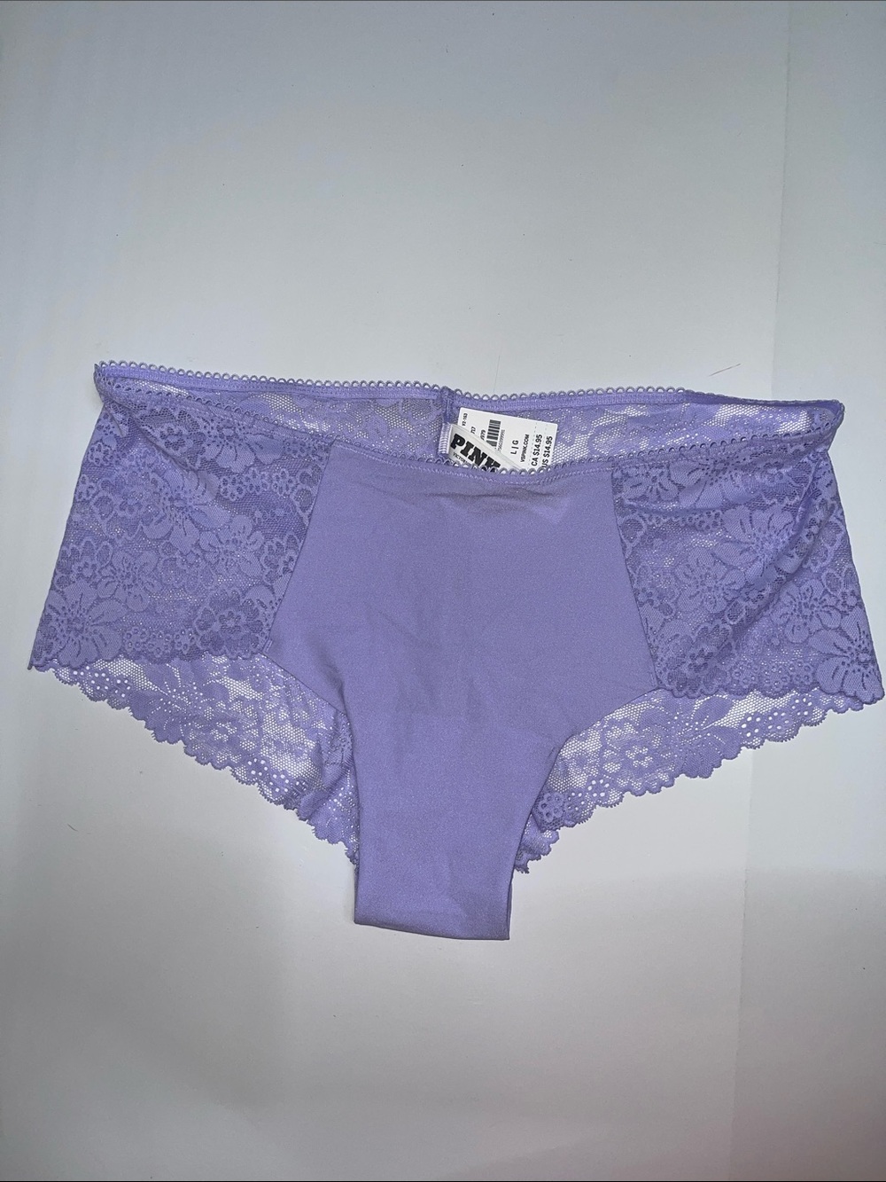 Victoria’s Secret NWT NEW Lavender Lace cheeky  Panty large